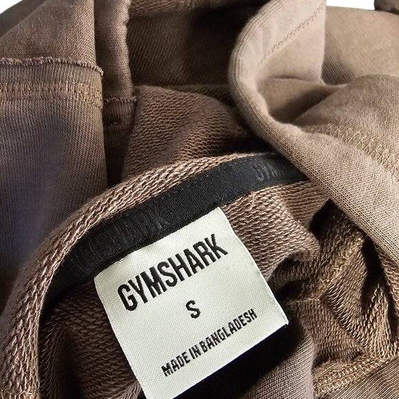 Gymshark Mens Legacy Pullover Hoodie, Raw Hems, Brown, Size Small - Picture 4 of 8